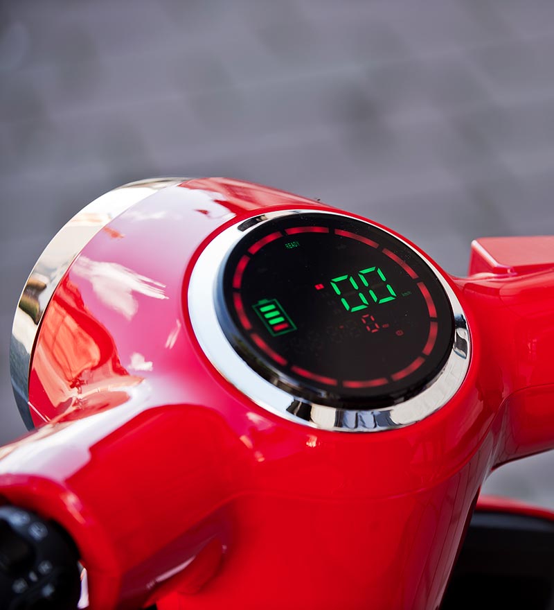 Immagine che mostra la velocità sullo scooter elettrico